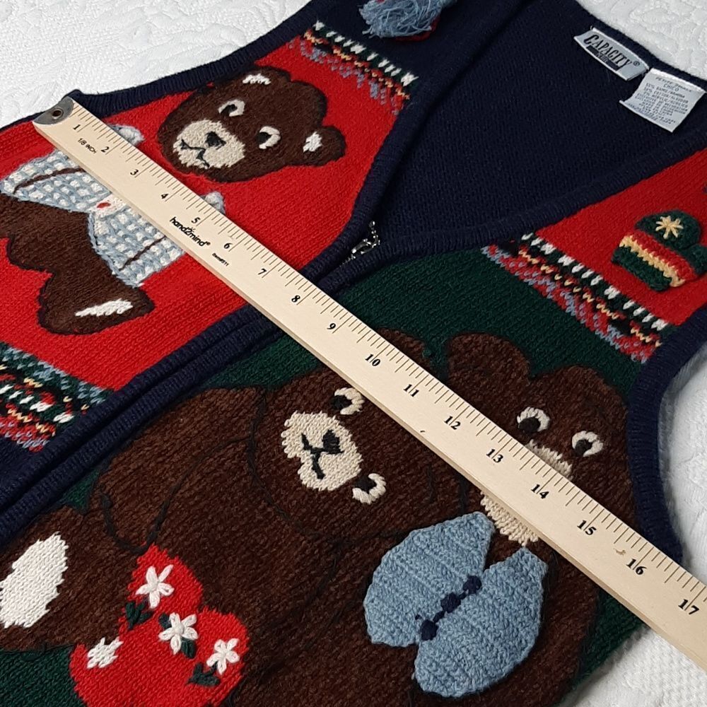 Capacity Vintage Bear Sweater Vest - Picture 11 of 13